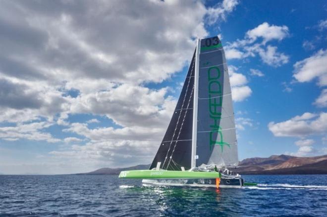 Lloyd Thornburg's MOD70, Phaedo 3, co-skippered by Brian Thompson - 2015 RORC Transatlantic Race © RORC / James Mitchell